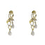 18K Multi Tone Gold Diamond Earrings & Necklace Set W/ VVS Diamond on Lariat Chain - Virani Jewelers