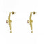 18K Multi Tone Gold Diamond Earring & Necklace Set W/ VVS Diamonds & Changeable Ruby & Emerald on Heart Charm Chain - Virani Jewelers