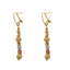 18K Multi Tone Gold Jewelry Set W/ Clustered, Glass Blast & Diamond Shaped Bead Ball Accents - Virani Jewelers