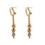 18K Multi Tone Gold Jewelry Set W/ Hammered Bead Balls & Hour Glass Bead Accents - Virani Jewelers