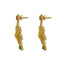 22K Yellow Gold Antique Necklace & Earrings Set W/ Ruby, Emerald, CZ & Large Ornate Pendants on Beaded Multi Strand - Virani Jewelers