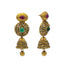 An image of two Vasudha 22K gold earrings from Virani Jewelers.