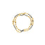 An image of the Riley 22K gold bracelet with gold and black beads from Virani Jewelers.