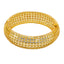22K Yellow Gold Bangles Set of 2 W/ Open Cut Rhombus Details - Virani Jewelers