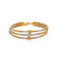 22K Multi Tone Gold Layered Bracelet W/ Rose,Yellow & White Gold Balls - Virani Jewelers