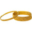 22K Yellow Gold Classic Indian Bangle Set (Size 2.6) - Virani Jewelers