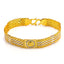 22K Multi Tone Gold Men's Bracelet W/ Wrist Watch Band & Ganesh Design - Virani Jewelers