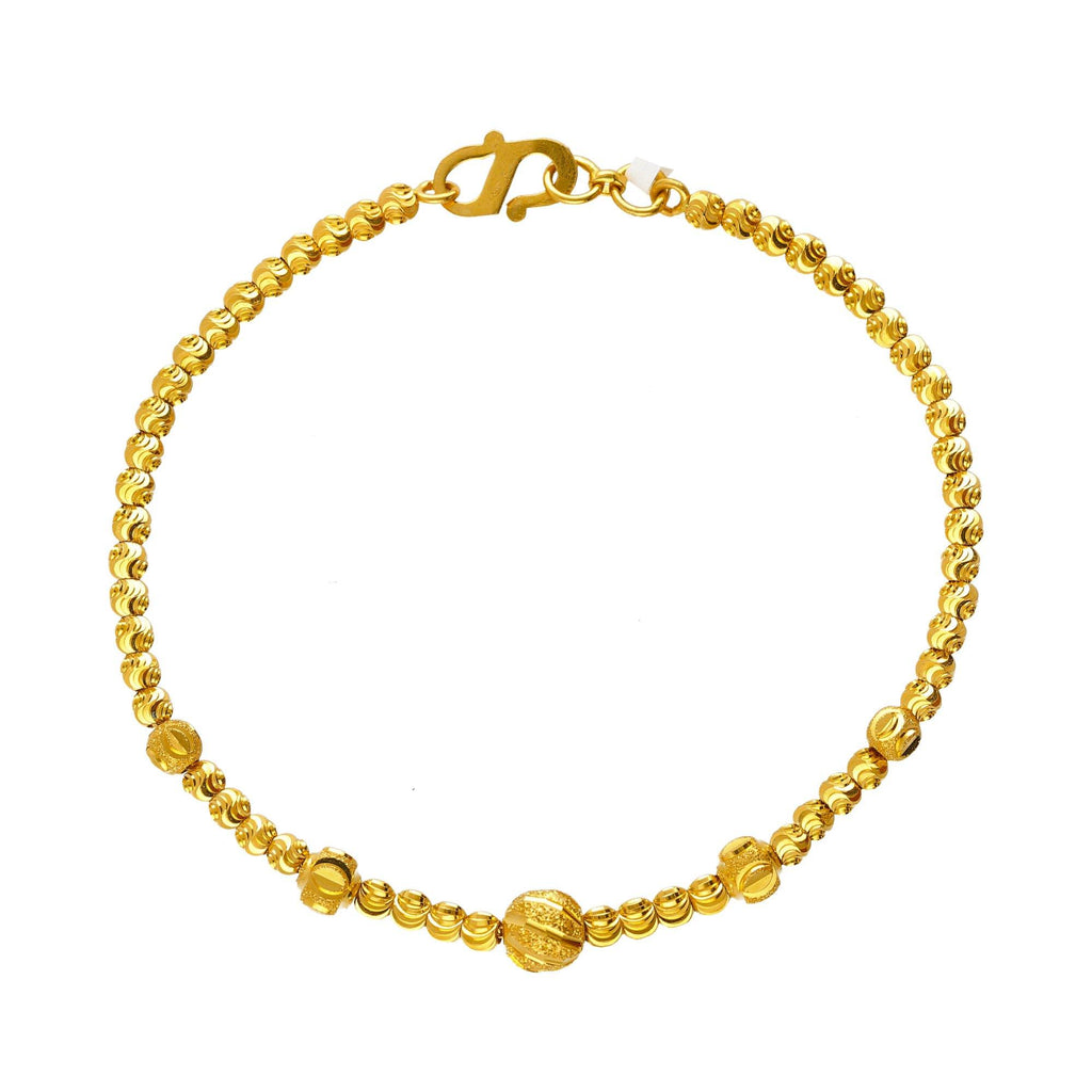 22K Yellow Gold Amara Beaded Bracelet - Virani Jewelers |
The 22K Yellow Gold Amara Beaded Bracelet is one that any women will cherish forever, Simply ele...
