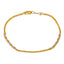 22K Multi Tone Gold Adjustable Bracelet W/ Varied Bead Pattern - Virani Jewelers