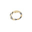 22K Yellow Gold Baby Bracelets Set of 2 W/ Gold Shamballa Beads & Black Beads, 5.1 grams - Virani Jewelers