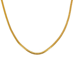 22K Yellow Gold Wheat Link Chain, 66.0 gm - Virani Jewelers