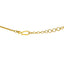 An image of the hook-in-eye clasp of the 22K gold chain from Virani Jewelers.