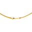 An image of the clasp of the 22K gold chain with rounded wheat links from Virani Jewelers.