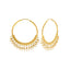 22K Yellow Gold Pearl Drop Hoop Earrings - Virani Jewelers