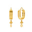 22K Yellow Gold Chanda Curved Earrings - Virani Jewelers