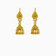 22K Yellow Gold Jhumki Drop Earrings W/ Gold Balls & Teardrop Posts - Virani Jewelers