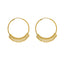 22K Yellow Gold Hoop Earrings W/ Hanging Gold Balls Underlining - Virani Jewelers