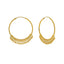 22K Yellow Gold Hoop Earrings W/ Hanging Gold Balls Underlining - Virani Jewelers