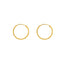 22K Yellow Gold Hammered Hoops, 1.7 Grams - Virani Jewelers