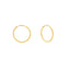 An image showing the side of the 22K gold hoop earrings from Virani Jewelers.