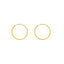 An image of 22K gold hoop earrings from Virani Jewelers.