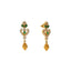 22K Yellow Gold Love Emerald Earrings - Virani Jewelers
