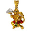 22K Multi-Tone Gold Hanuman Pendant - Virani Jewelers