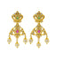 An image of the Priscilla Kasu 22K gold earrings from Virani Jewelers.