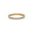 22K Multi Tone Gold Laser Bangles Set of 2 W/ Stacked Band & Diamond Cutting Accents - Virani Jewelers