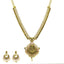 An image of the Haathee Laxmi 22K gold necklace set from Virani Jewelers.