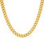 A closeup image showing the Cuban links on the 22K gold chain from Virani Jewelers.
