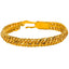 22K Yellow Gold Men's Bracelet W/ Curb Link, 62.3 gm - Virani Jewelers