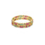 22K Yellow Gold Gemstone Bangles Set of 2 W/ Emeralds, Rubies & Mango Accents - Virani Jewelers