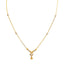 22K Multi Tone Gold Chain Necklace W/ Short Cluster Bead Ball Pendant - Virani Jewelers