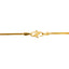 22K Multi Tone Gold Necklace W/ Textured Bead Lariat Pendant & Rounded Link Chain - Virani Jewelers