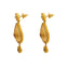 22K Yellow Gold Necklace And Earrings Set W/ Rubies, Emeralds, CZ Gems & Faceted Pear Pendants - Virani Jewelers