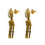 22K Yellow Gold Necklace & Jhumki Earring Set W/ Kundan on Pear Shape Accents & Raining Jhumki Designs - Virani Jewelers
