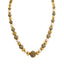 22K Yellow Gold Necklace & Chandbali Earrings Set W/ Pearls & Hallow Textured Beads - Virani Jewelers