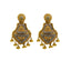 22K Multi Tone Gold Necklace & Earrings Set W/ Beaded Filigree & Royal Double Collar Chandelier Display - Virani Jewelers