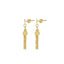 22K Yellow Gold Necklace & Earrings Set W/ Twisted Beaded Chains & Tassel Pendant - Virani Jewelers