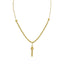 22K Yellow Gold Necklace & Earrings Set W/ Roped Beaded Chain & Tassel Pendants - Virani Jewelers