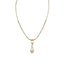 22K Multi Tone Gold Necklace & Earrings Set W/ Beaded Strand & Lariat Tassel Pendants - Virani Jewelers