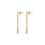22K Multi Tone Gold Necklace & Earrings Set W/ Beaded Strand & Lariat Tassel Pendants - Virani Jewelers
