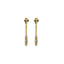 22K Multi Tone Gold Necklace & Earrings Set W/ Textured Gold Balls, Heart Disc Accents & Tassel Pendants - Virani Jewelers