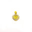 22K Yellow Gold Pendant W/ Engraved Initial "G" on Precious CZ Encrusted Heart - Virani Jewelers