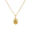 An image of a 22K gold Ganesh Indian pendant from Virani Jewelers.