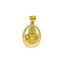 22K Yellow Gold Sai Baba Pendant W/ CZ Gemstone Frame - Virani Jewelers