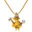 22K Yellow Gold Indian War Elephant Pendant - Virani Jewelers