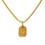 22K Yellow Gold Framed "Q" Pendant - Virani Jewelers