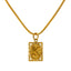 22K Yellow Gold Framed "K" Pendant - Virani Jewelers